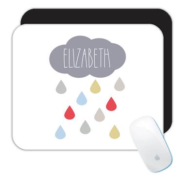 Cloud Raining Customizable For Baby Kids  : Gift Mousepad