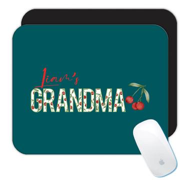 Personalized Cherry Kitchen Grandma : Gift Mousepad Grandmother