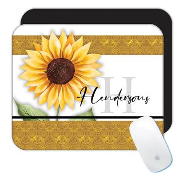 Personalized Sunflower Wedding Family  : Gift Mousepad