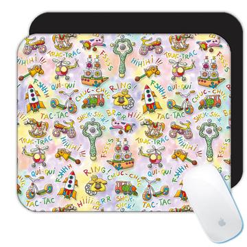 Baby Kid Child Toys : Gift Mousepad Pattern First Birthday Decor Children Plane Ship Sweet Cute