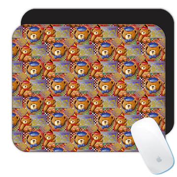 Bear Engine Driver : Gift Mousepad Cute Bears Train Baby Shower Birthday Room Decor Welcome