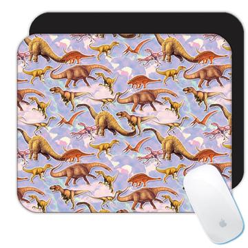 For Dinosaur Lover : Gift Mousepad Dinosaurs Dino Tyrannosaurus Rex Pattern Jurassic Park World