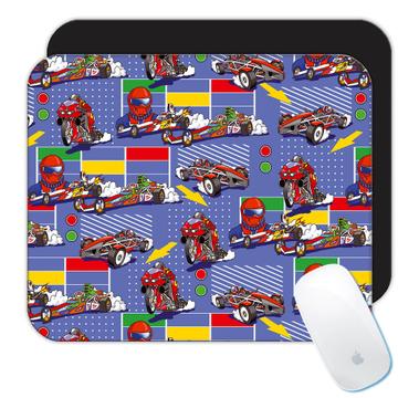 For Rally Lover Pilot Racer : Gift Mousepad Racing Pattern Him Father Boyfriend Sport Print