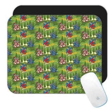 Medieval Knights Horse : Gift Mousepad Vintage Pattern Adventure Fairy Tale For Kid Children Art