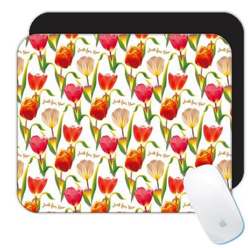 Tulips Buds : Gift Mousepad Wedding Communion Leaves Diy Pattern Crafter Banner Wall Decor