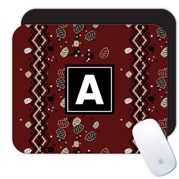 Tribe Tribal African Pattern : Gift Mousepad Abstract Seamless Print For Home Decor Fabric Stones