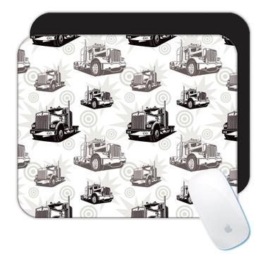 Trucks Pattern : Gift Mousepad Silhouette Cargo Seamless For Him Father Birthday