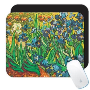 Vincent van Gogh Iris : Gift Mousepad Famous Oil Painting Art Artist Painter