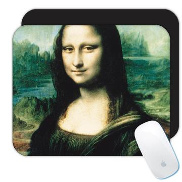 Da Vinci Mona Lisa : Gift Mousepad Famous Oil Painting Art Artist Painter
