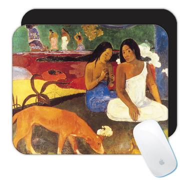 Arearea Paul Gauguin : Gift Mousepad Famous Oil Painting Art Artist Painter