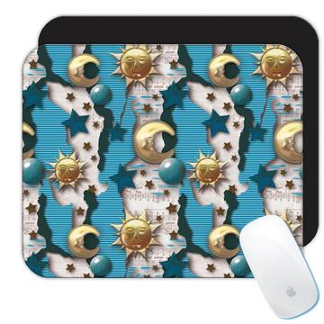 Foil Sun Moon Pattern : Gift Mousepad Sleeping Notes Earth Planet Stars Diy Layout Room Decor