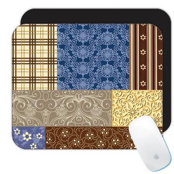 Patchwork Arabesque : Gift Mousepad All Occasion Birthday Christmas Xmas