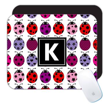 Cute Printed Ladybugs : Gift Mousepad Pattern Baby Shower Girl Friend Stamped Mother Sweet