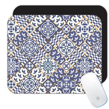Mosaic Tile : Gift Mousepad Decor Home Design Portuguese Abstract Pattern Shapes Neutral