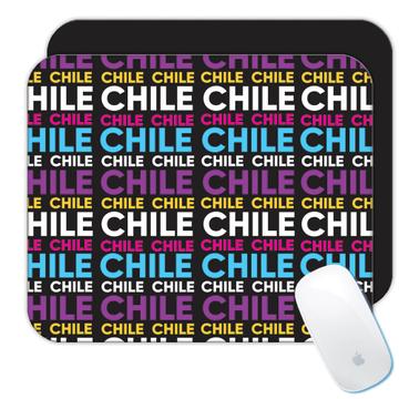 Chile Pattern : Gift Mousepad Chilean Chileno