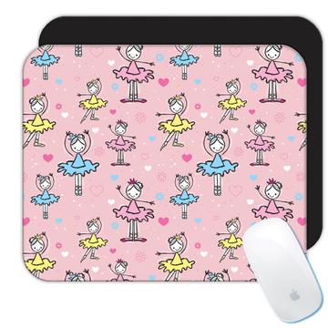 Ballerina Pattern  : Gift Mousepad Cute For Girls