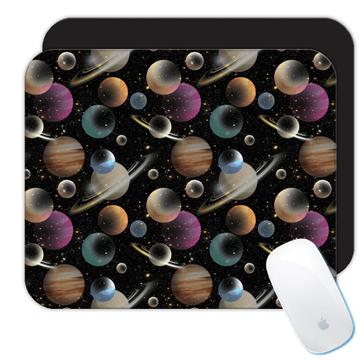 Planet Space : Gift Mousepad Black