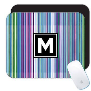 Colorful Stripes Abstract Pattern : Gift Mousepad Lines Seamless Fabric Decor Kid Teens For Her Him