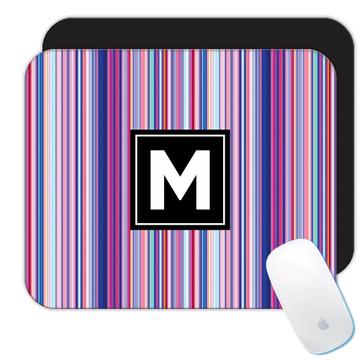 Abstract Stripes Pattern : Gift Mousepad Baby Girl Shower Lines Sweet Fifteen Sixteen Teenager