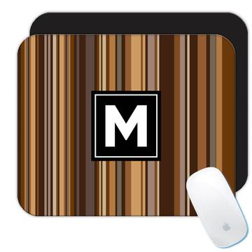 Abstract Stripes Pattern : Gift Mousepad For Him Man Father Dad Vertical Lines Boss Coworker