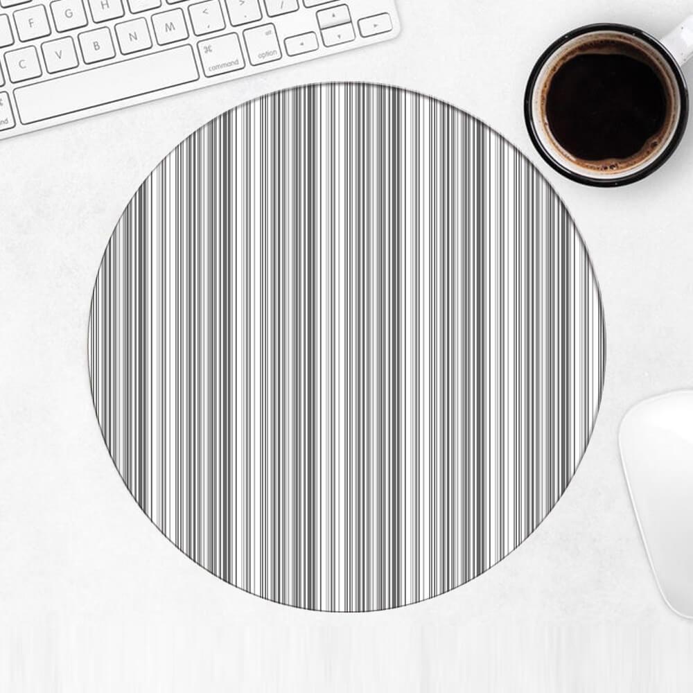 Gift Mousepad : Stripes Grey Modern Home Decor Scandinavian