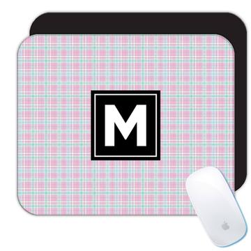 Baby Shower Tartan Pattern : Gift Mousepad Vintage Abstract Print Fabric For Her Mother Best Friend