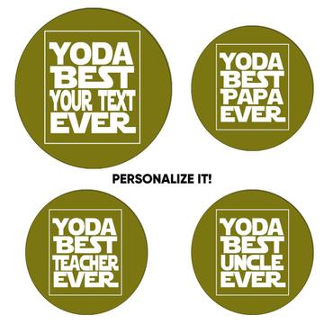Yoda Best Personalized : Gift Mousepad Christmas Family Dad Mom Coworker Office