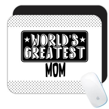 WorldÃ   ¢  s Greatest Mom : Gift Mousepad Vintage Stars