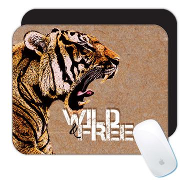 Tiger Nature Eco Ecology : Gift Mousepad Wild Animals Wildlife Fauna Safari Species Ecological