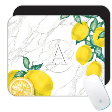 Personalized Lemon Citric : Gift Mousepad Fruit Kitchen Gift for Mom Grandma Mother