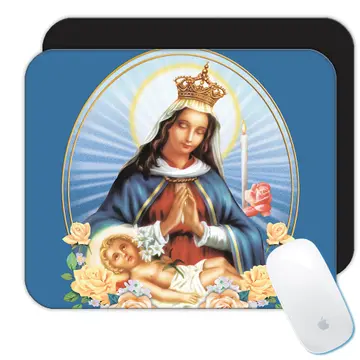 Our Lady of Altagracia Virgen de Altagracia : Gift Mousepad Catholic Saints Religious Saint Holy God