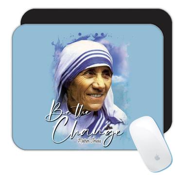 Mother Teresa : Gift Mousepad Catholic Religious Madre De Calcuta Saint Christian