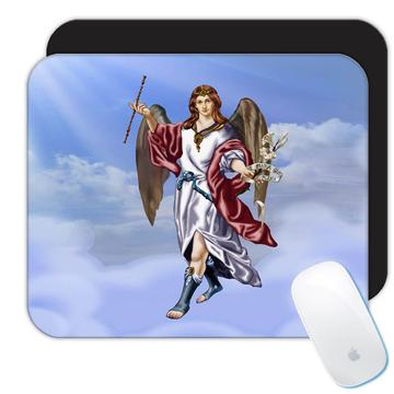 Archangel Uriel : Gift Mousepad Christian Faith Orthodox Catholic Church Religious Angel
