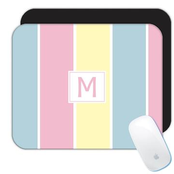 Baby Color Stripes : Gift Mousepad Custom Personalized Name Art Abstract For Her Woman Sister