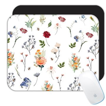 Floral Minimalist Bee  : Gift Mousepad