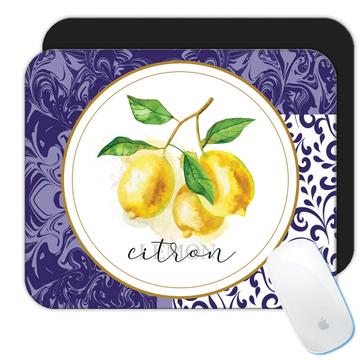 Sicilian Lemon Classic  : Gift Mousepad Citron