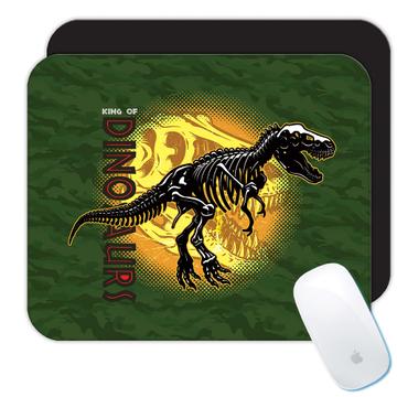 T Rex : Gift Mousepad Skeleton Dino Dinosaurs