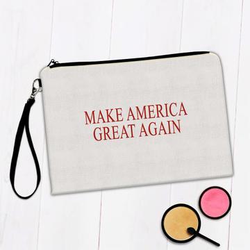 Make America Great Again : Gift Makeup Bag Trump Politics USA