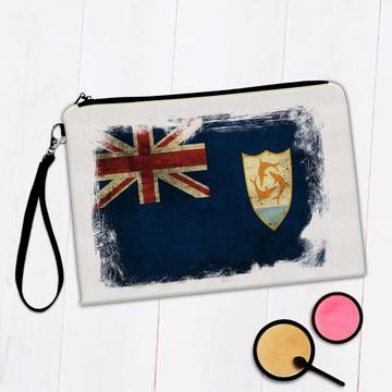Anguilla Anguillan Flag : Gift Makeup Bag North America Country Souvenir Pride Patriotic Travel