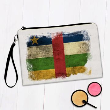 Central African Republic Flag : Gift Makeup Bag Distressed Art Africa Pride Country Souvenir Patriotic