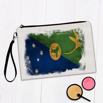 Christmas Island Flag : Gift Makeup Bag Distressed Country Souvenir Patriotic Nation Australia Vintage