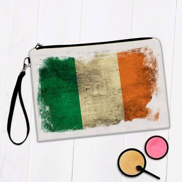 Ireland : Gift Makeup Bag Distressed Flag Vintage Irish Expat Country