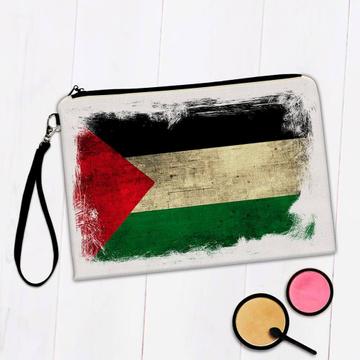 Palestine : Gift Makeup Bag Distressed Flag Vintage Palestinian Expat Country