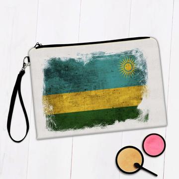 Rwanda Rwandan Flag : Gift Makeup Bag Africa African Country Souvenir National Vintage Art Pride
