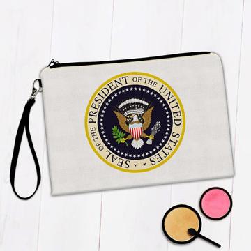 Presidential Seal : Gift Makeup Bag American Patriot Trump USA United States