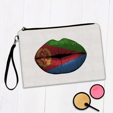 Lips Eritrean Flag : Gift Makeup Bag Eritrea Expat Country For Her Woman Feminine Lipstick Souvenir