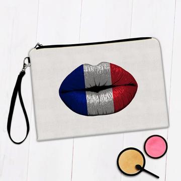 Lips French Flag : Gift Makeup Bag France Expat Country For Her Woman Feminine Women Sexy Flags Lipstick
