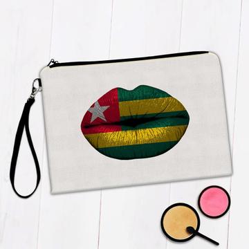 Lips Togolese Flag : Gift Makeup Bag Togo Expat Country For Her Woman Feminine Women Sexy Flags Lipstick