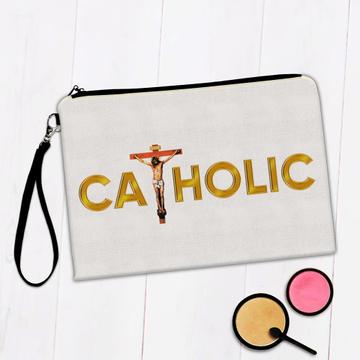 Catholic Faith Crucifixion : Gift Makeup Bag Jesus Christ Religious Wall Decor Holy Church