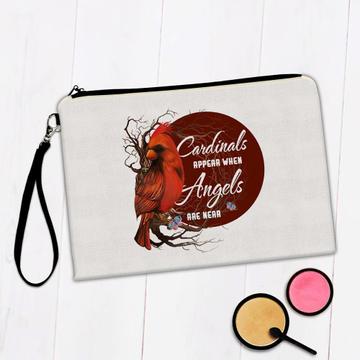 Cardinals Appear : Gift Makeup Bag Angels Are Near Bird Ecology Nature Aviary